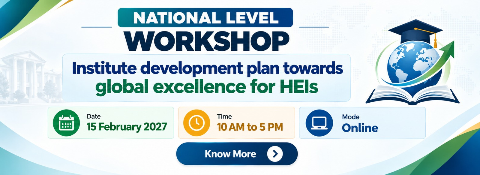 Institute Development Plan Towards Global Excellence for HEIs — 15 February 2027